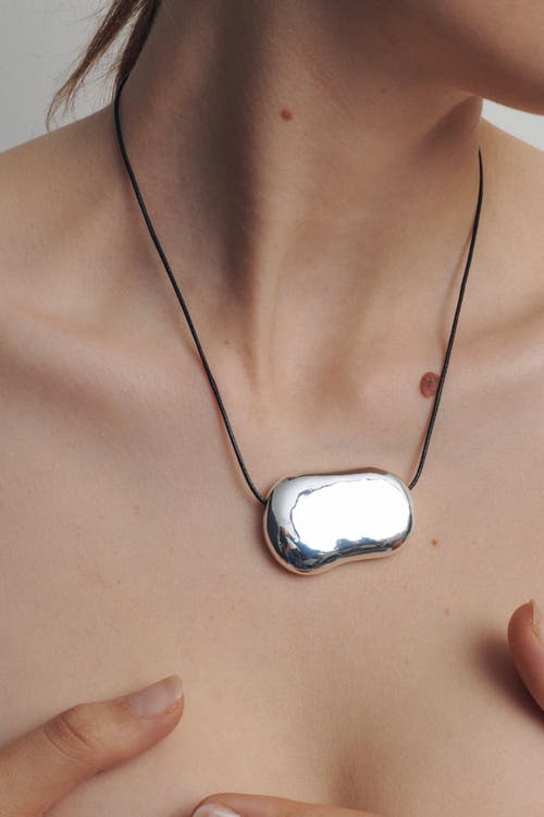 HEAVEN MAYHEM Julia Necklace in Silver/black  product