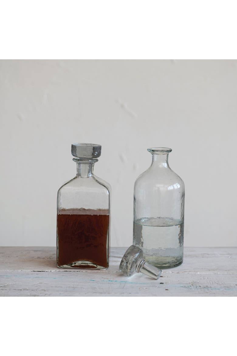 Glass Decanter, Clear, Alternate, color, Clear