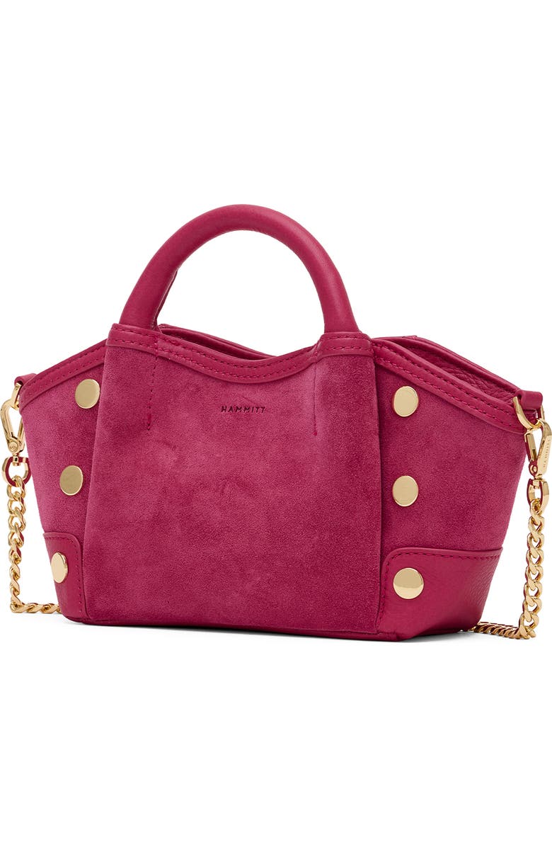 HAMMITT Mini Paul Suede Top Handle Bag, Alternate, color, Calypso Suede/ Gold