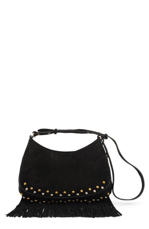 Lyrical Suede Crossbody Bag