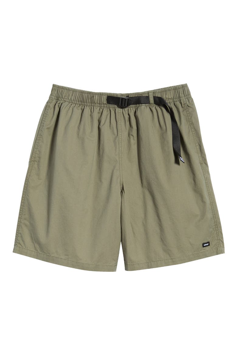 Easy Belted Trail Shorts, Alternate, color, SMOKEY OLIVE FADED WASH