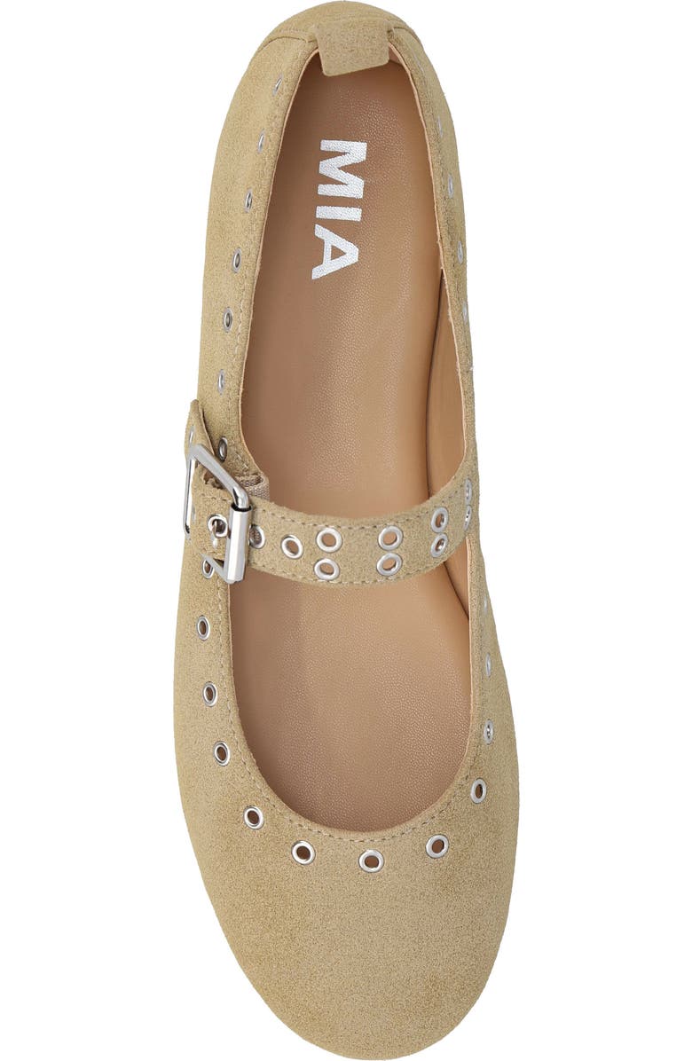 MIA Ulani Grommet Mary Jane Flat, Alternate, color, Sand