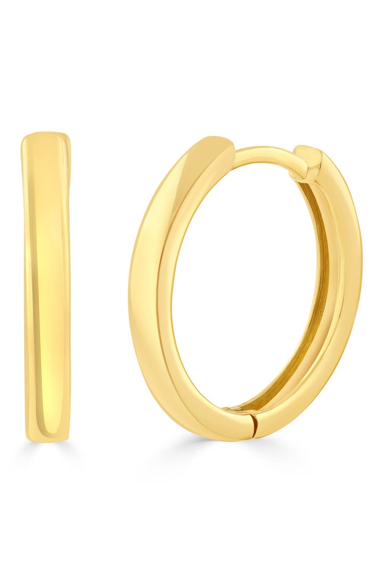Polished Huggie Hoop Earrings, Main, color, GOLD