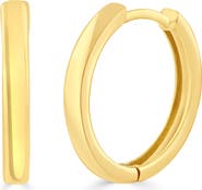 Sienna Vale Polished Huggie Hoop Earrings