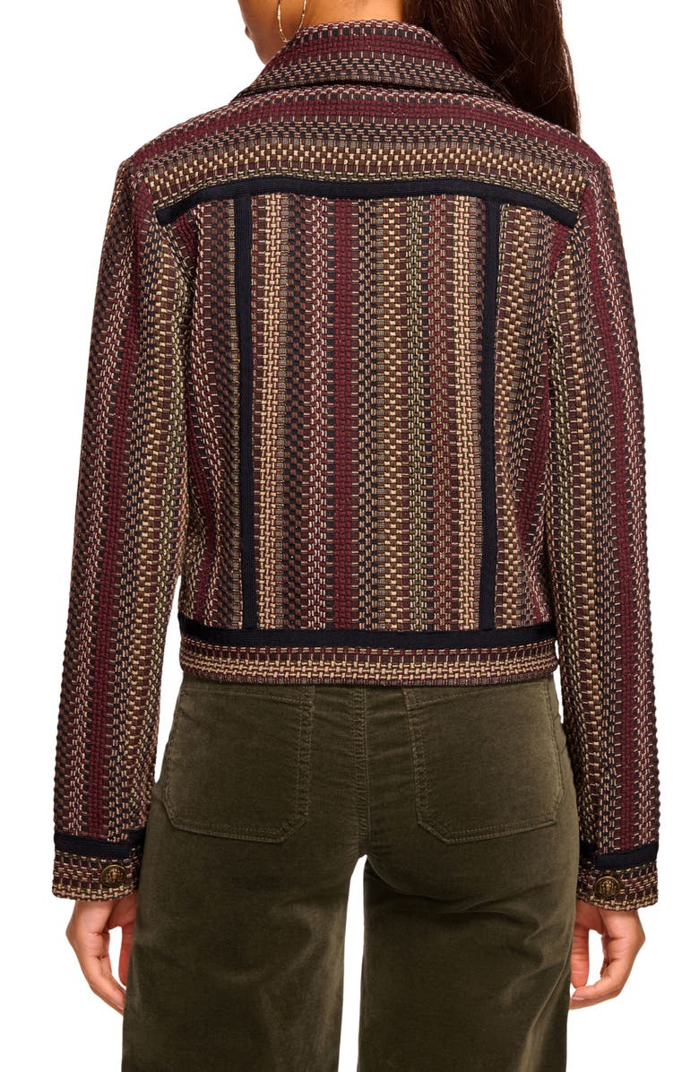 Ramy Brook Julie Metallic Tweed Jacket, Alternate, color, Navy Multi Tweed