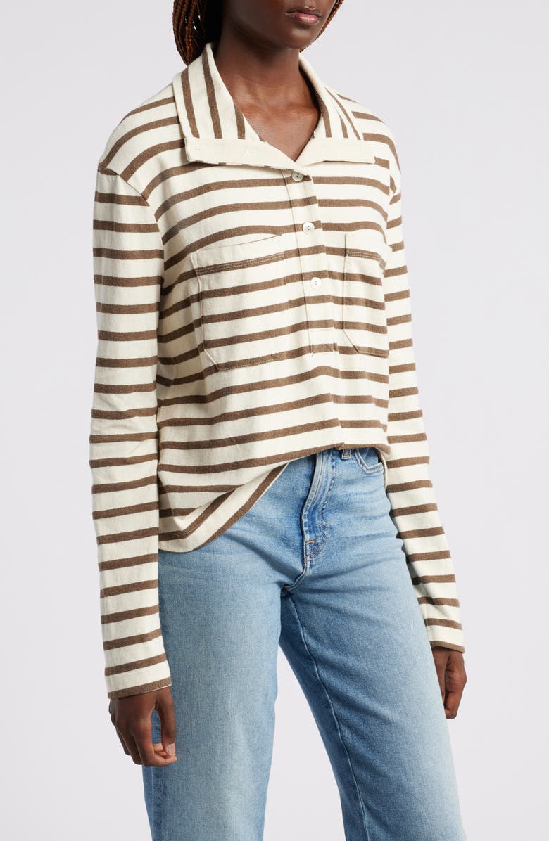 Wyeth Caroline Stripe Long Sleeve Top, Alternate, color, 
