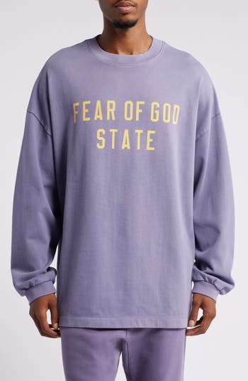 FEAR OF GOD STATE ロンT M Fear of God Essentials Gender Inclusive State Logo Long Sleeve T