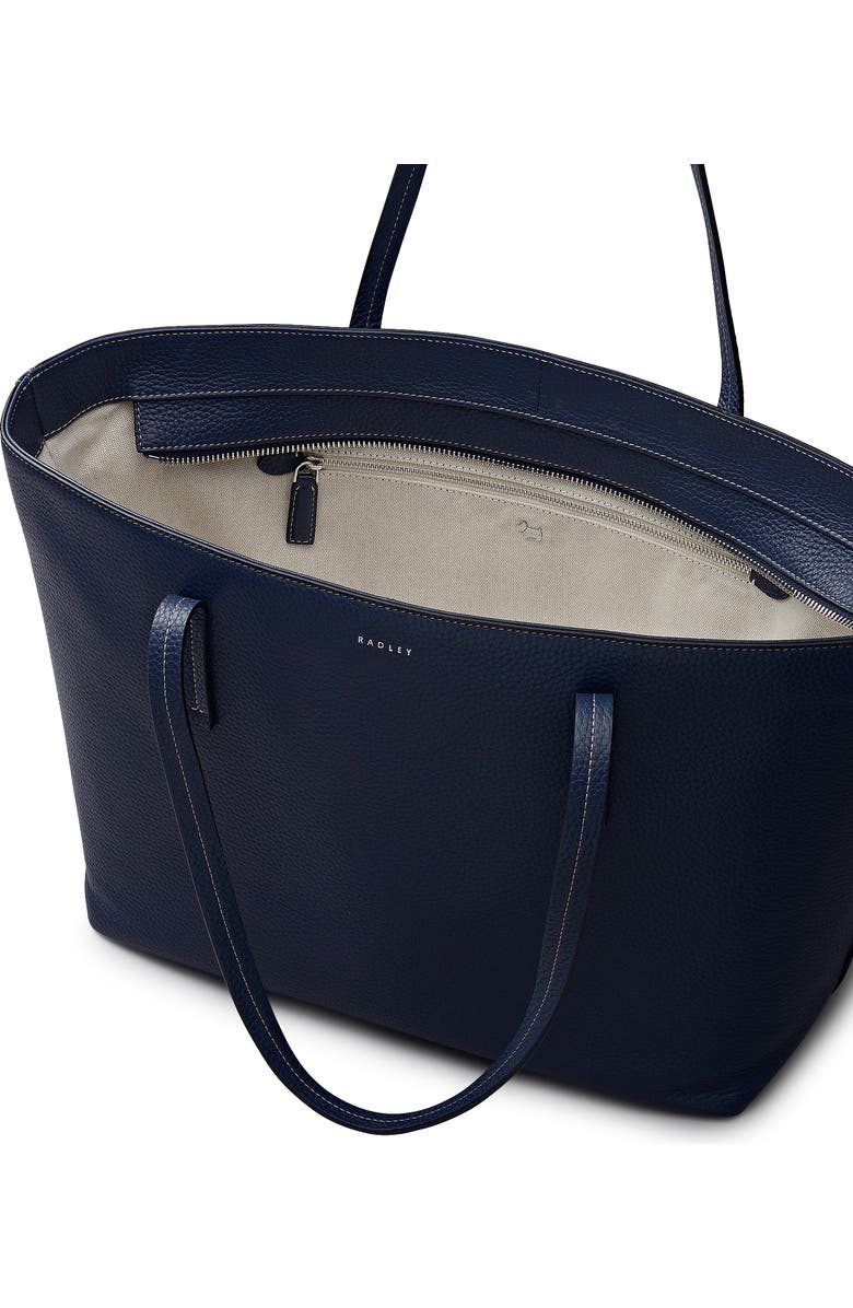 Radley Dukes Place Large Ziptop Tote Bag, Alternate, color, Naval