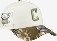 New Era Men's New Era Khaki/Realtree Camo Cleveland Guardians 9FORTY A-Frame Adjustable Hat