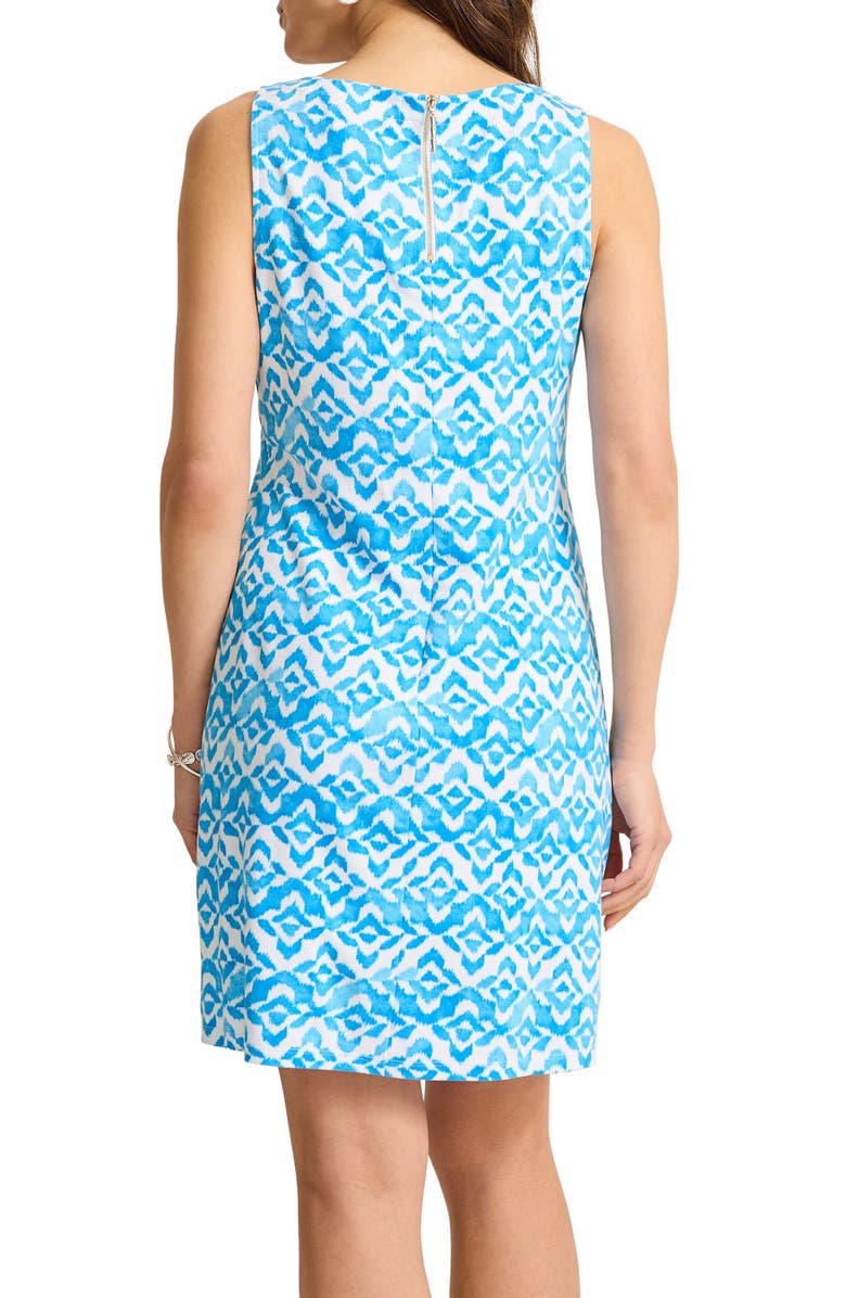 Tommy Bahama Darcy Coastal Tiles Shift Dress, Alternate, color, Como Blue