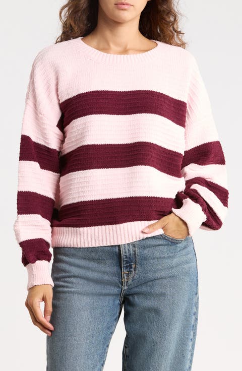 Striped Chenille Sweater