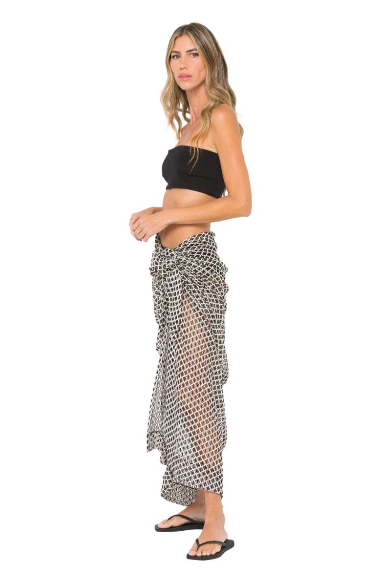 JBQ Sorrento Skirt, Alternate, color, Black/Champagne