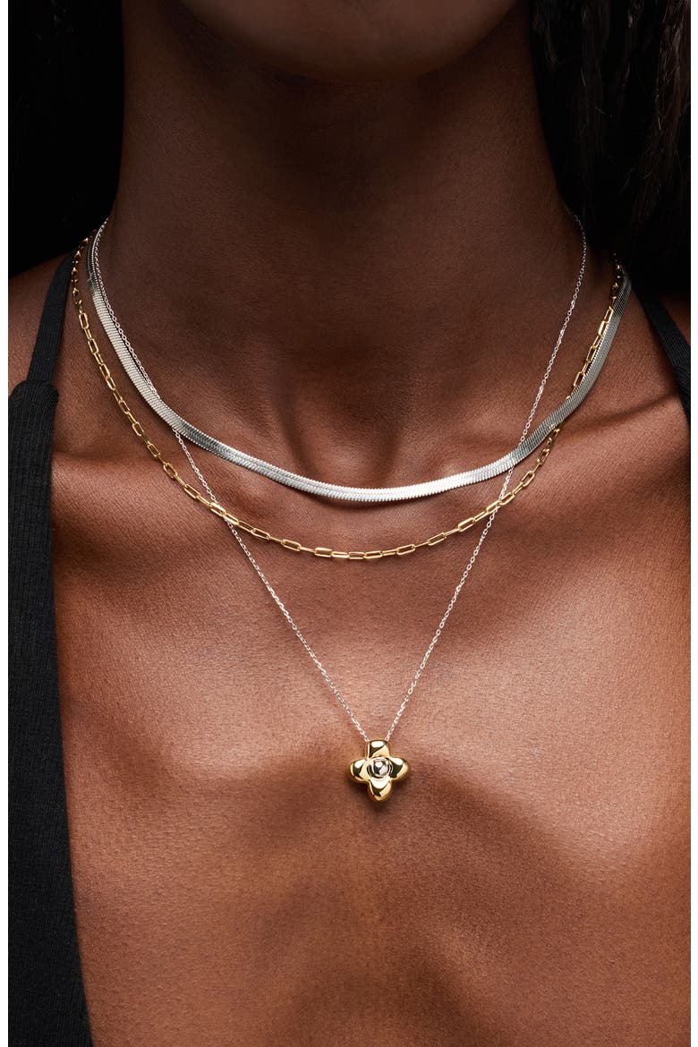 Liora Pendant Necklace, Alternate, color, GOLD / SILVER