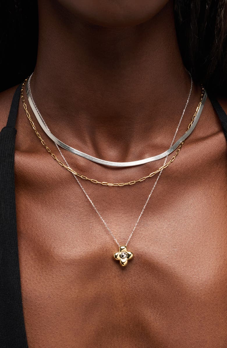 Ana Luisa Liora Pendant Necklace, Alternate, color, Gold / Silver