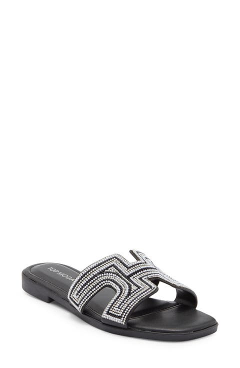 Louise Embellished Slide Sandal (Women)