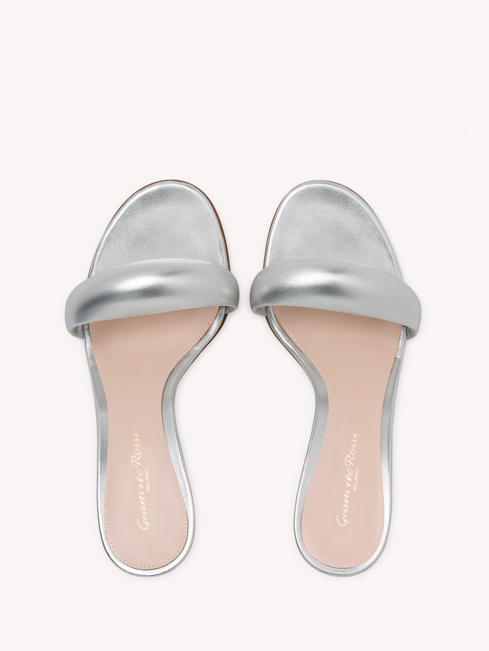 Gianvito Rossi Bijoux Mule 85, Alternate, color, Silver