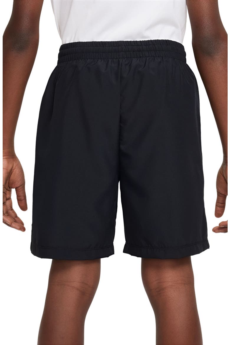 Kids' Dri-FIT Multi+ Shorts, Alternate, color, 010 BLACK/WHITE