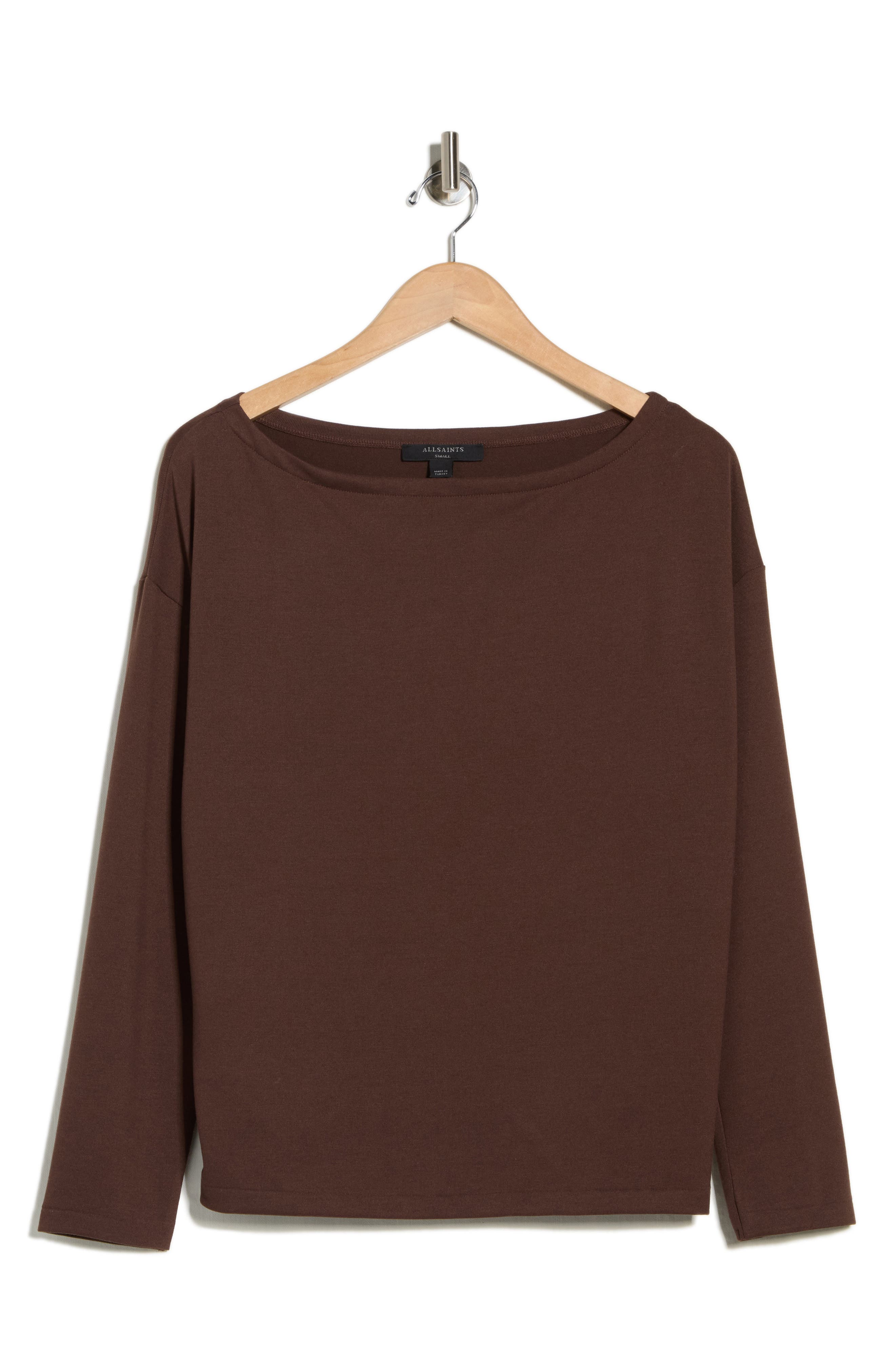 AllSaints Rita Boat Neck Long Sleeve Top