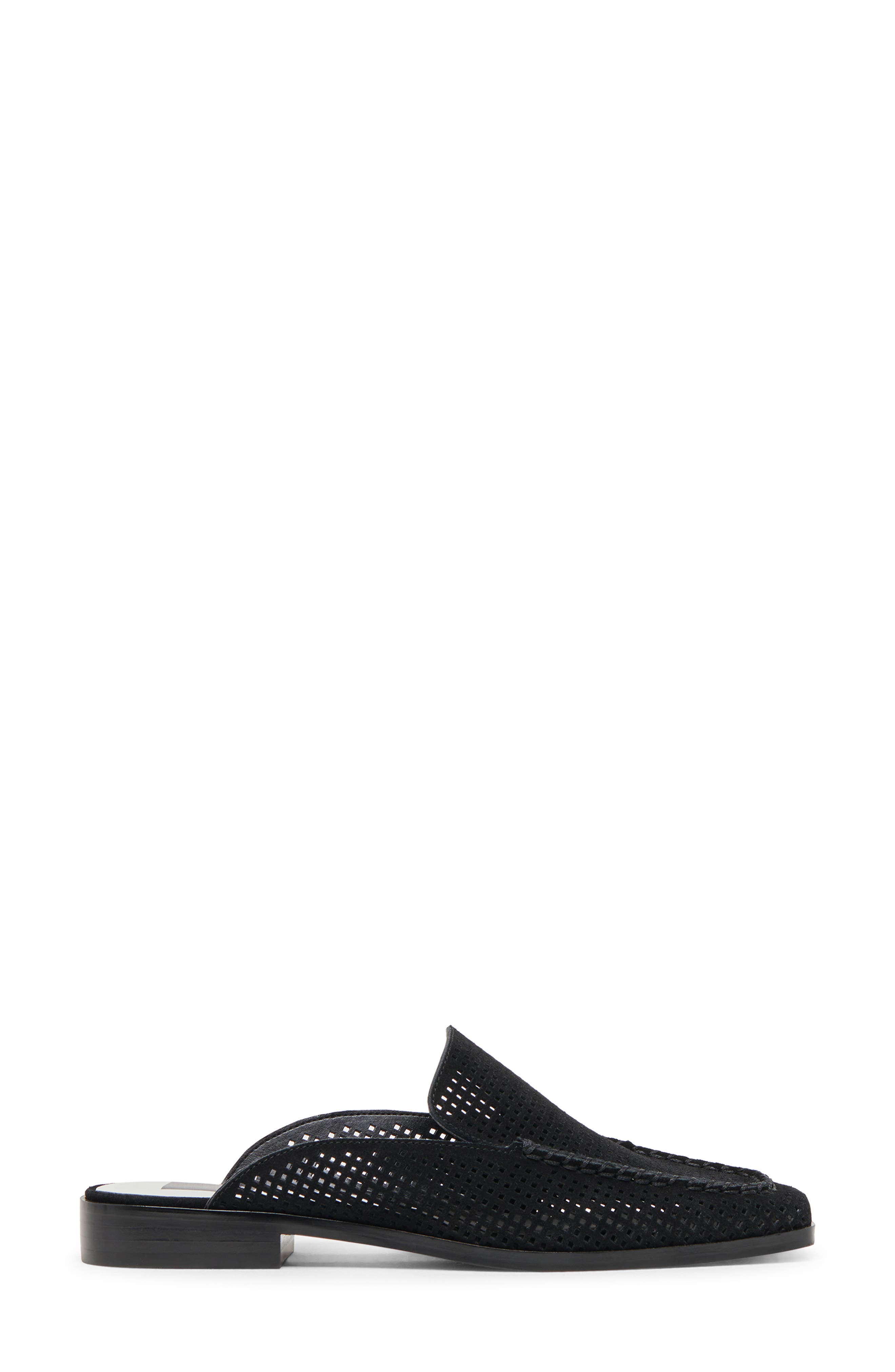 Dolce Vita Brevyn Perforated Mule, Alternate, color, Onyx Perforated Suede