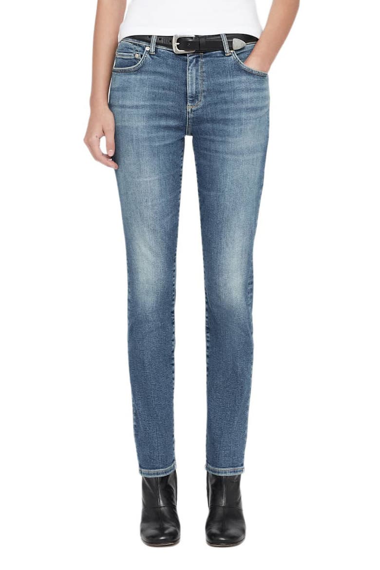 Miller Mid Rise Skinny Jeans, Main, color, MID INDIGO