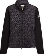 Moncler Mixed Media Down Cardigan