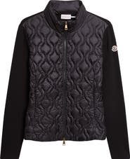 Moncler Mixed Media Down Cardigan