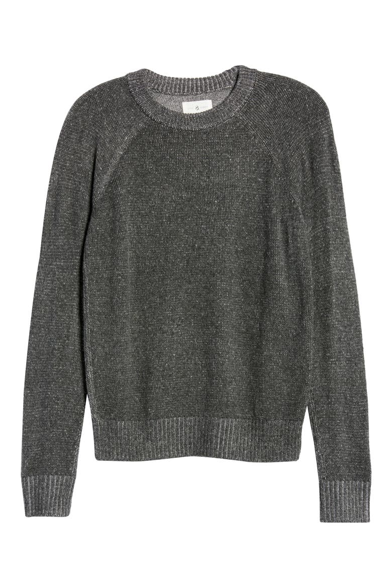 Carly Pop Stripe Pullover, Alternate, color, GREY STONE HEATHER