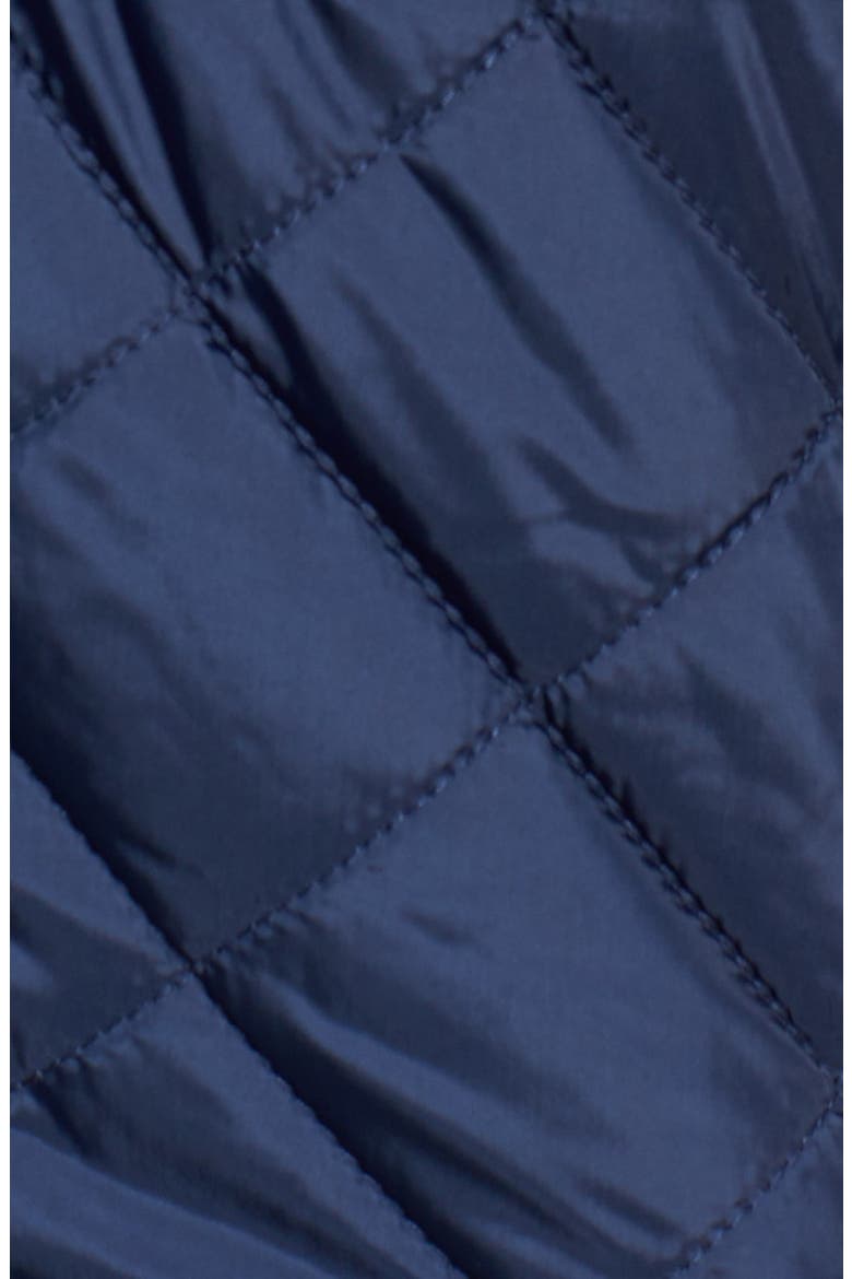 Mixed Media Quilted Jacket, Alternate, color, NAVY