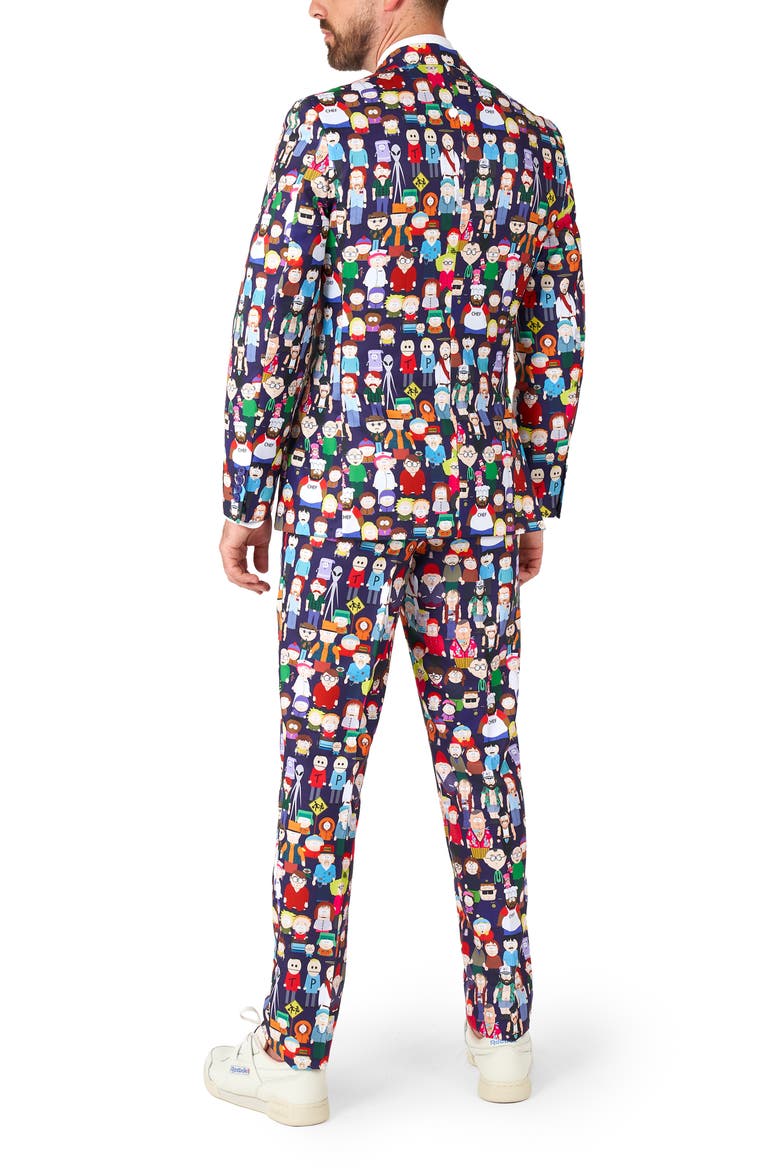 x South Park Slim Fit Two-Piece Suit & Tie Set, Alternate, color, SOUTH PARK