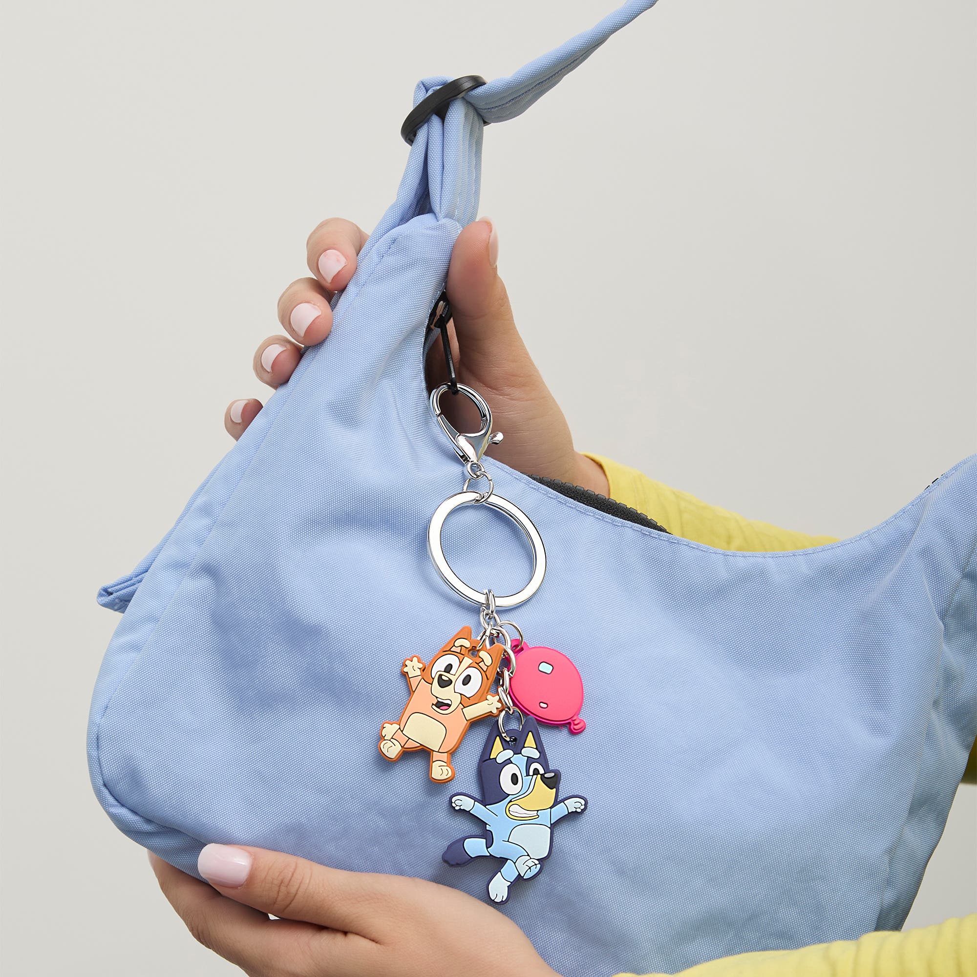 BLUEY Layered Charm Keychain with Balloon Accent, Alternate, color, Multi