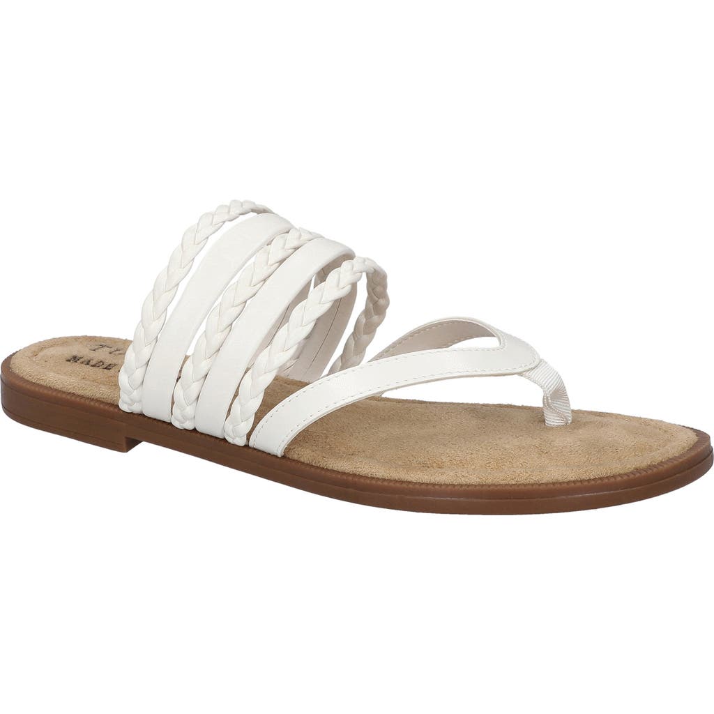 Tuscany By Easy Street® Anji Flip Flop In White