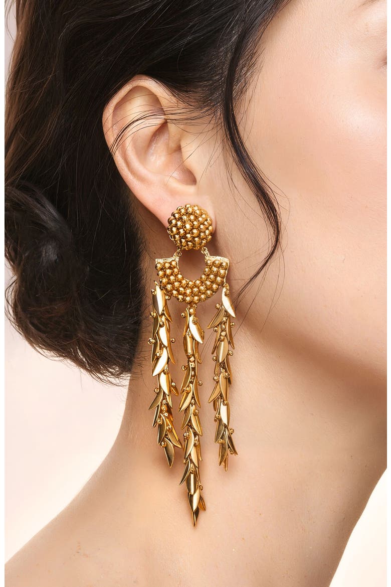 Conrad Drop Earrings, Alternate, color, GOLD