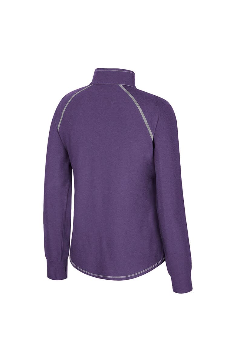 COLOSSEUM Women's Colosseum Purple Washington Huskies Bikram Raglan Quarter-Zip Top, Alternate, color, Purple