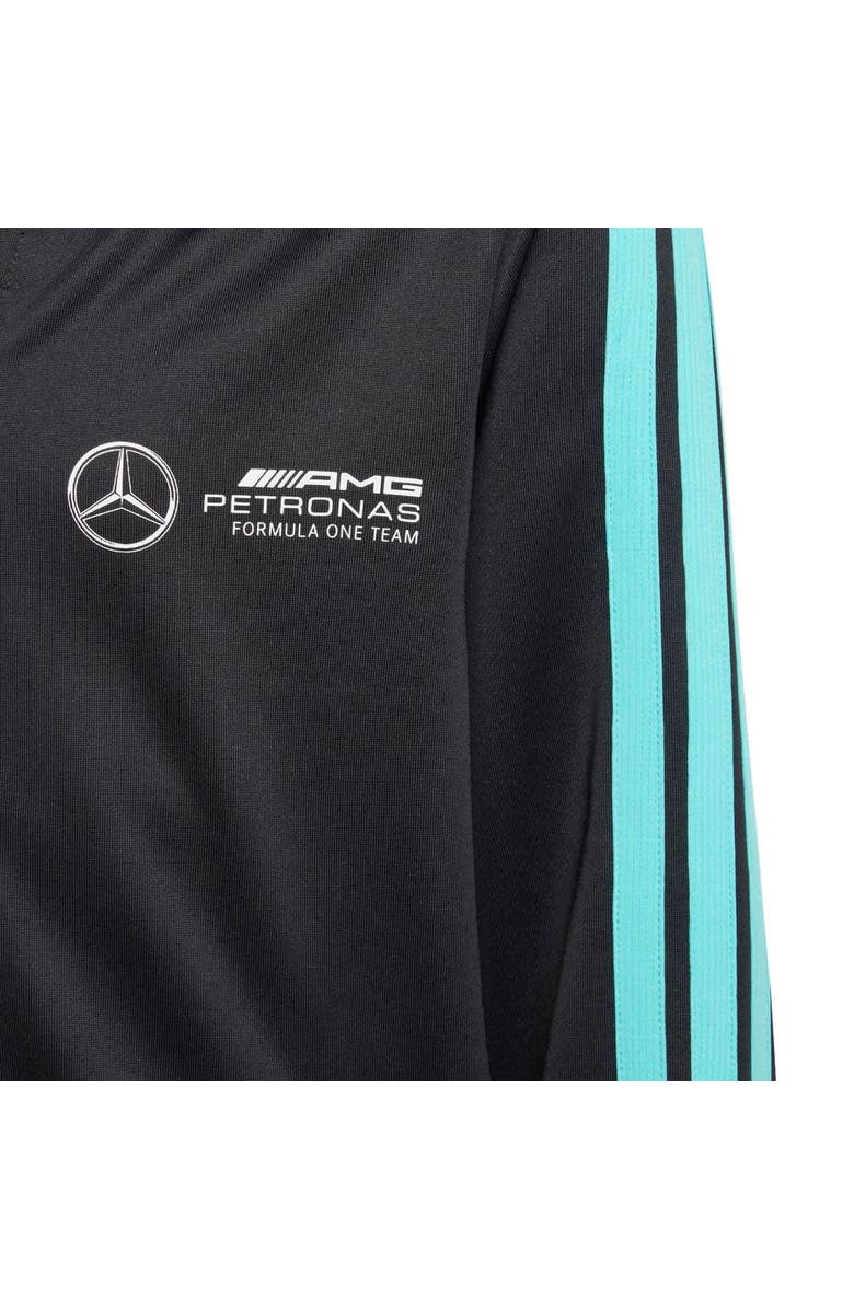 adidas Youth adidas  Black Mercedes-AMG Petronas F1 Team DNA Alphaskin Full-Zip Track Hoodie, Alternate, color, 