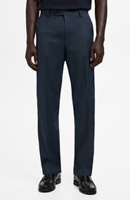 MANGO London Regular Fit Dress Pants