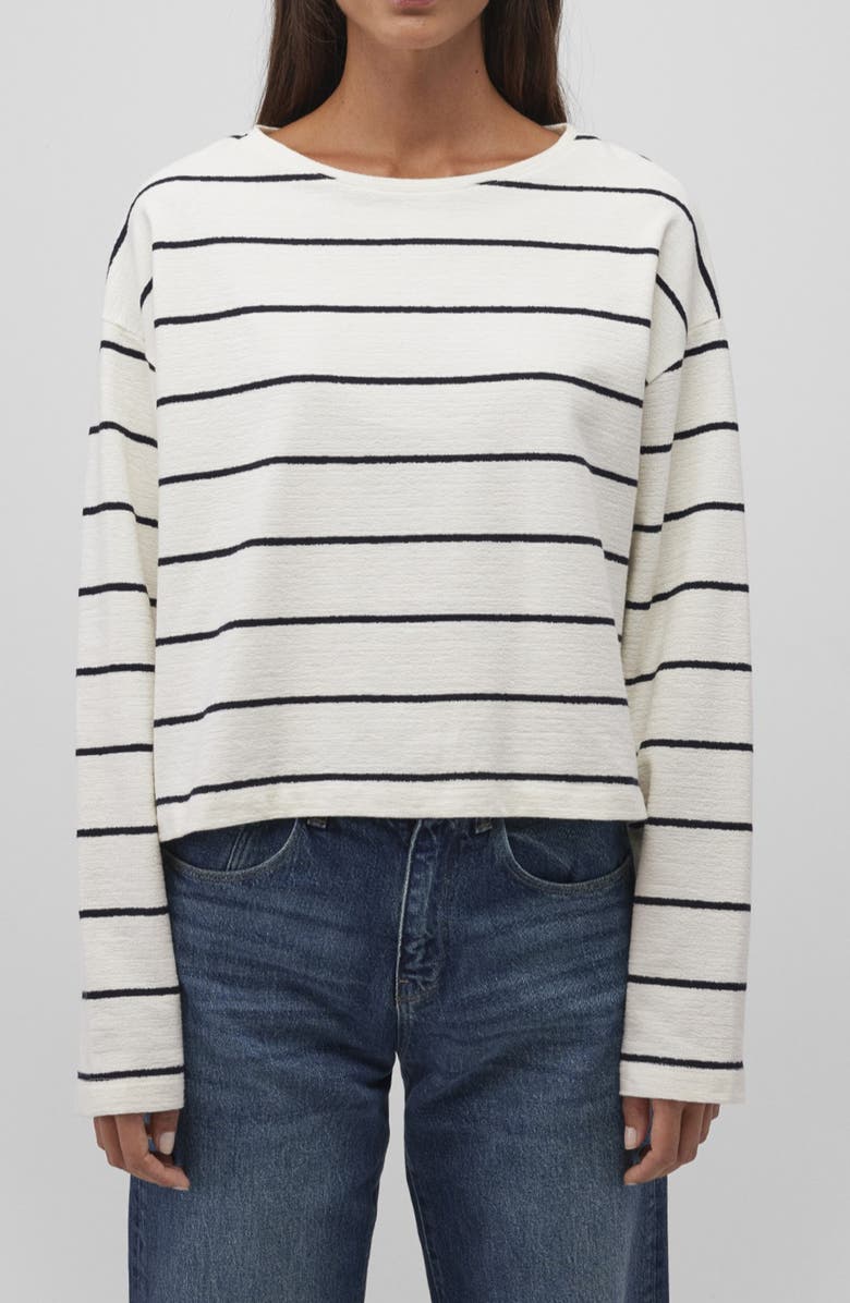Mavi Jeans Stripe Cotton Sweater, Main, color,
