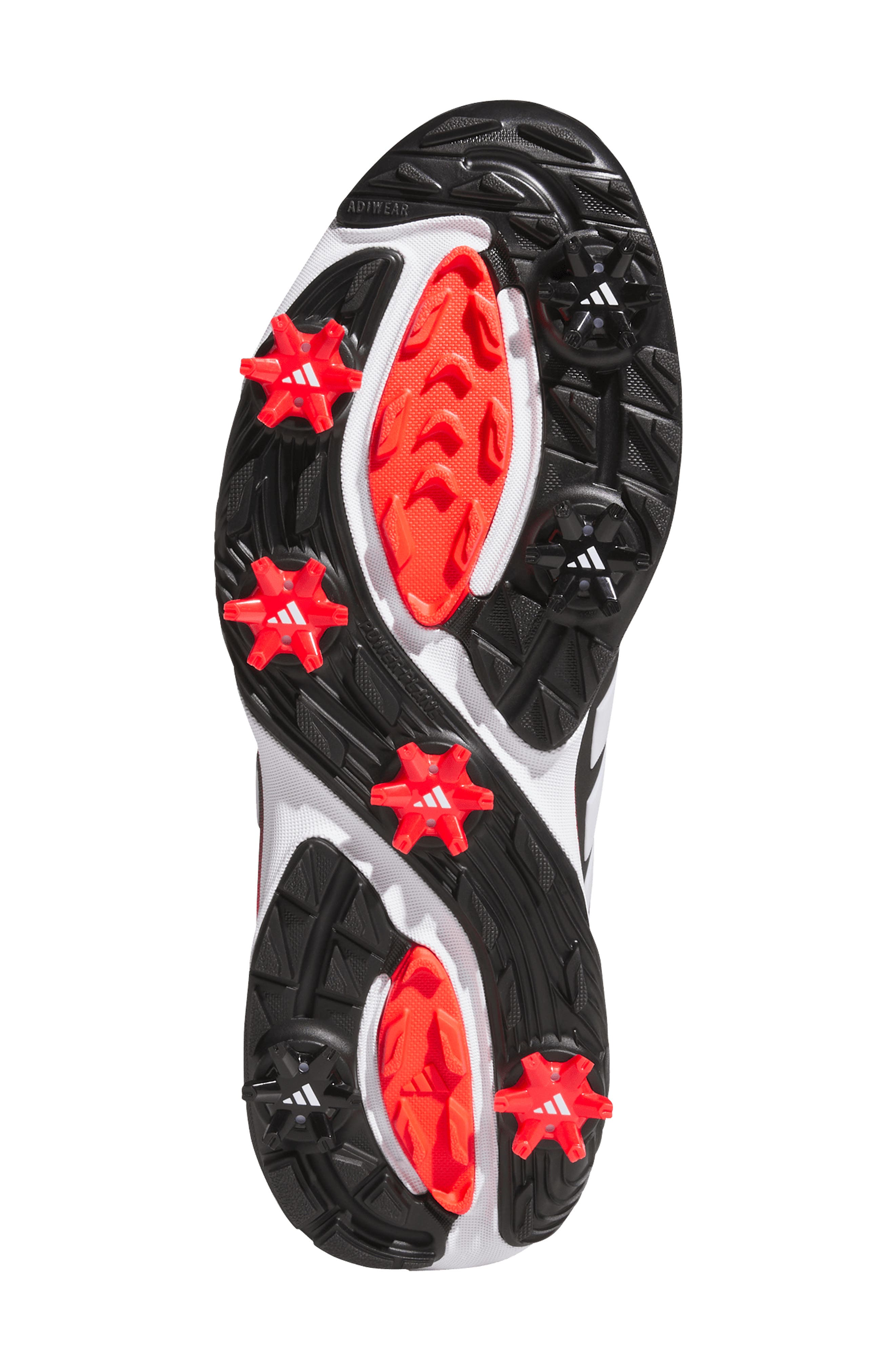 adidas Adipower 26 Spikeless Golf Shoe, Alternate, color, Black/ White/ Red