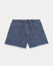 Fortela Colonel Pinstripe Denim Shorts