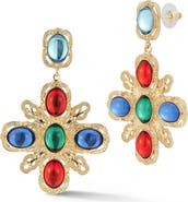 SPHERA MILANO Cross Drop Earrings