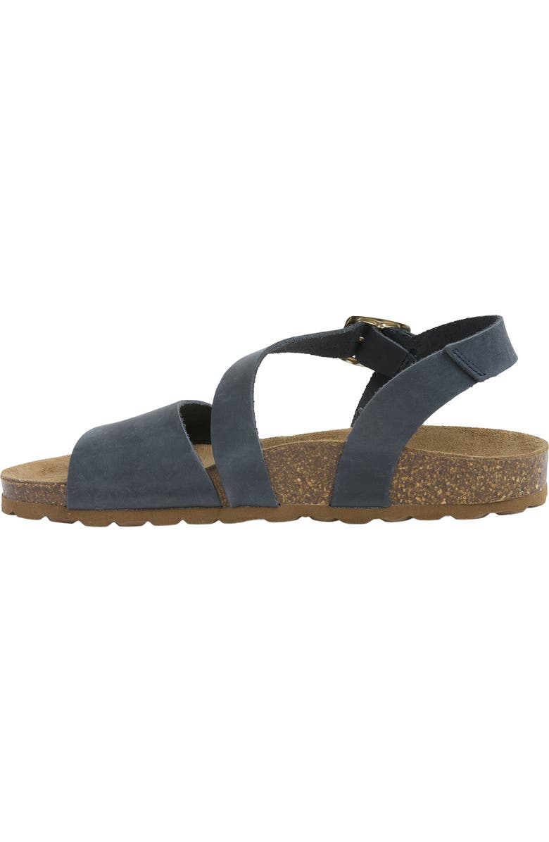 Celtic & Co. Aysmetric Strap Sandal, Alternate, color, Navy