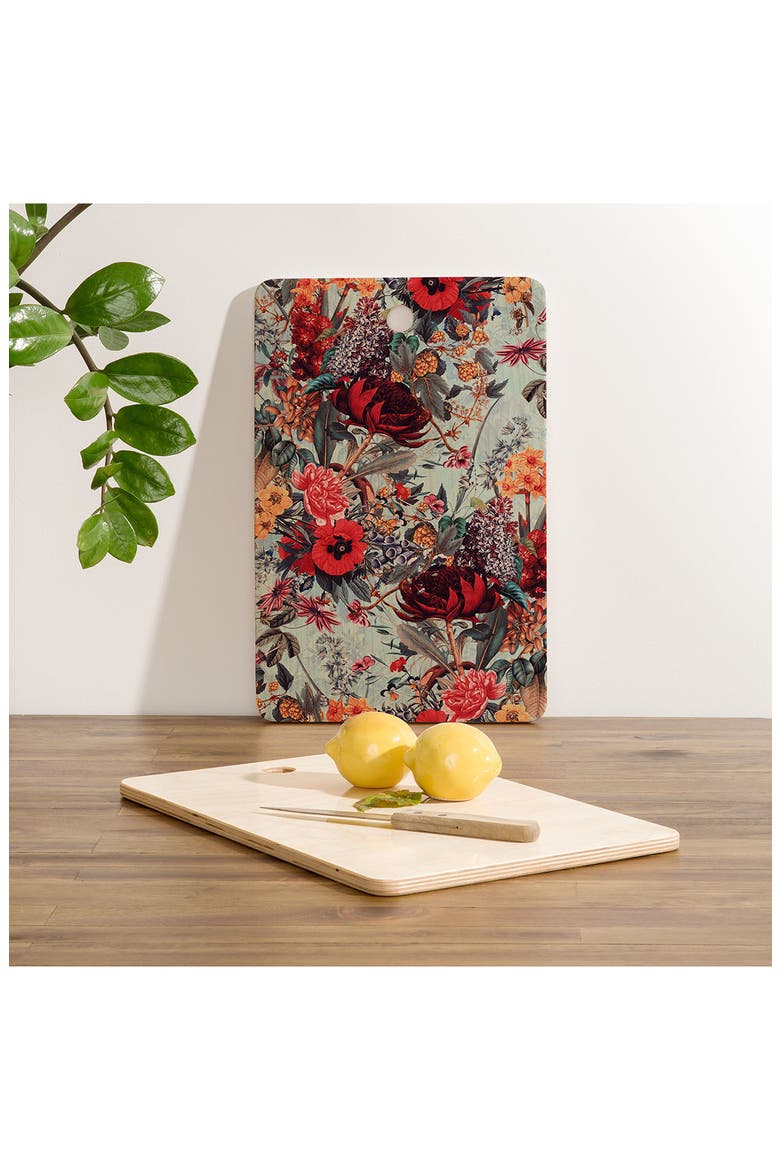 Burcu Korkmazyurek Romantic Garden Cutting Board, Alternate, color, MULTI