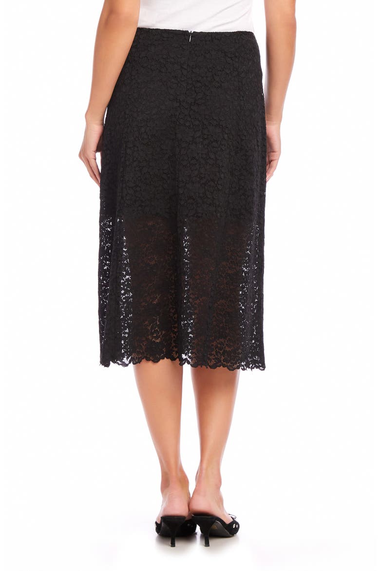 Millie Lace A-Line Skirt, Alternate, color, BLACK