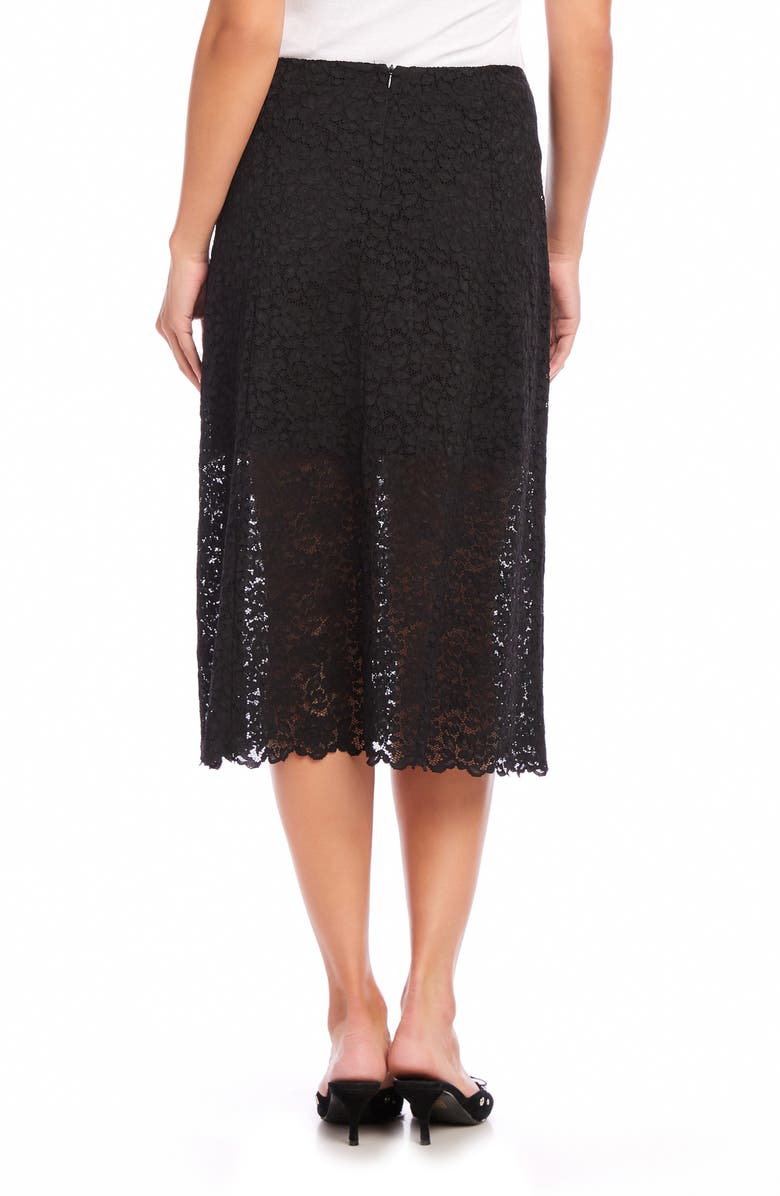 FIFTEEN TWENTY Millie Lace A-Line Skirt, Alternate, color, Black