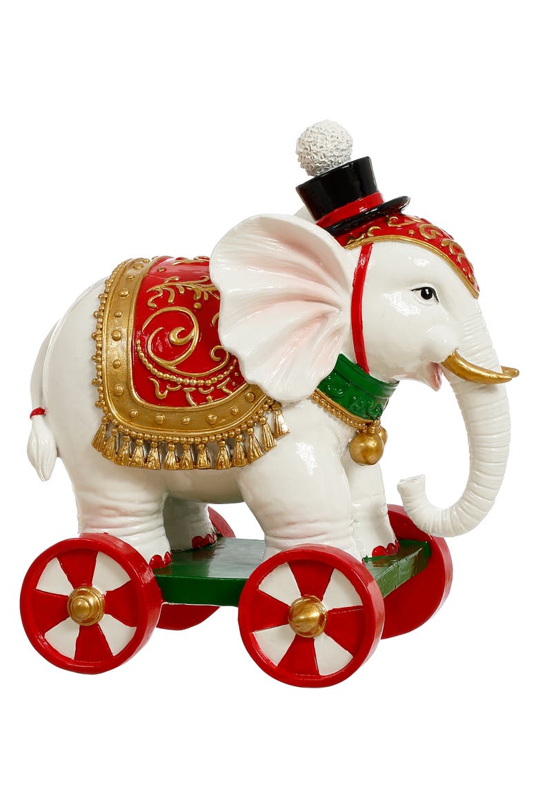 Circus Elephant on Wheels, Main, color, Red