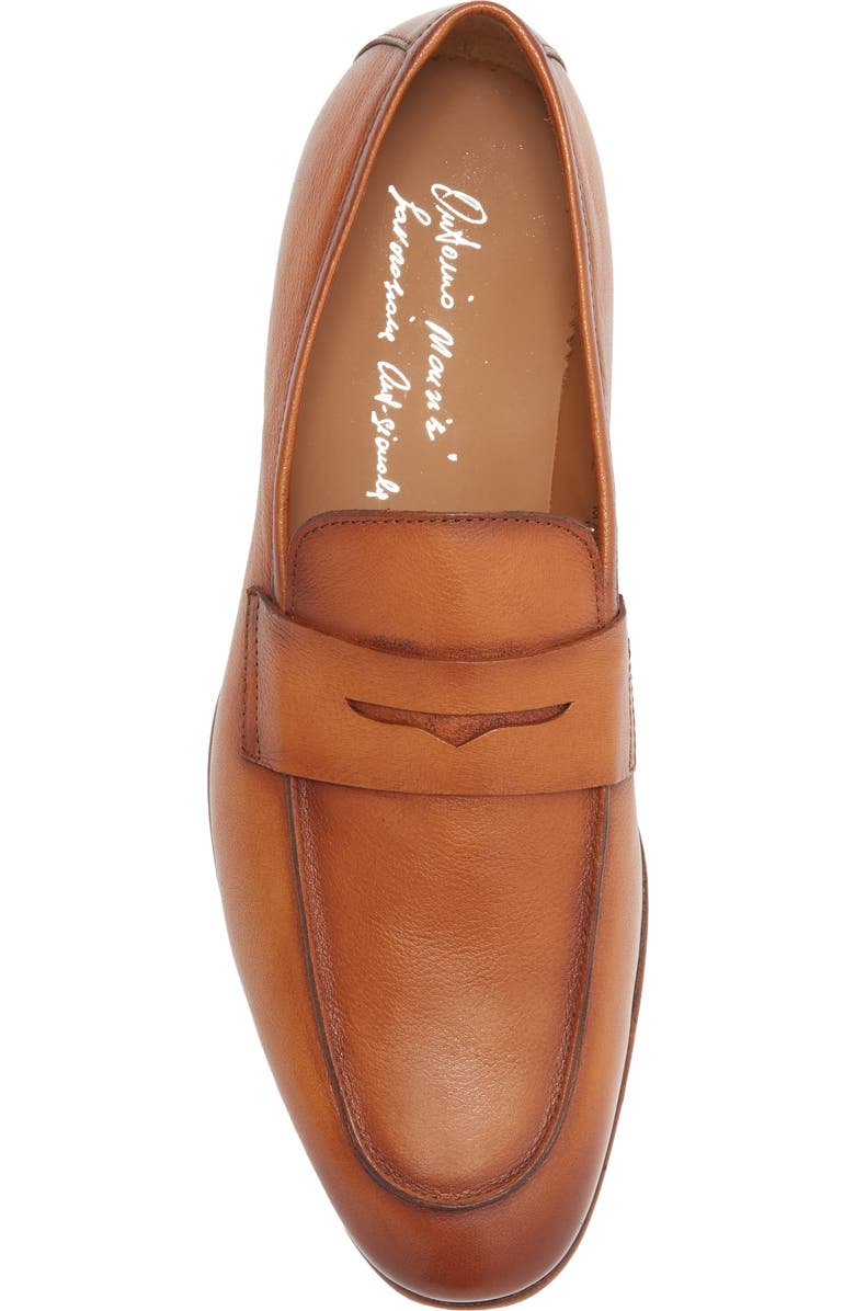ANTONIO MAURIZI Penny Strap Loafer, Alternate, color, Cognac