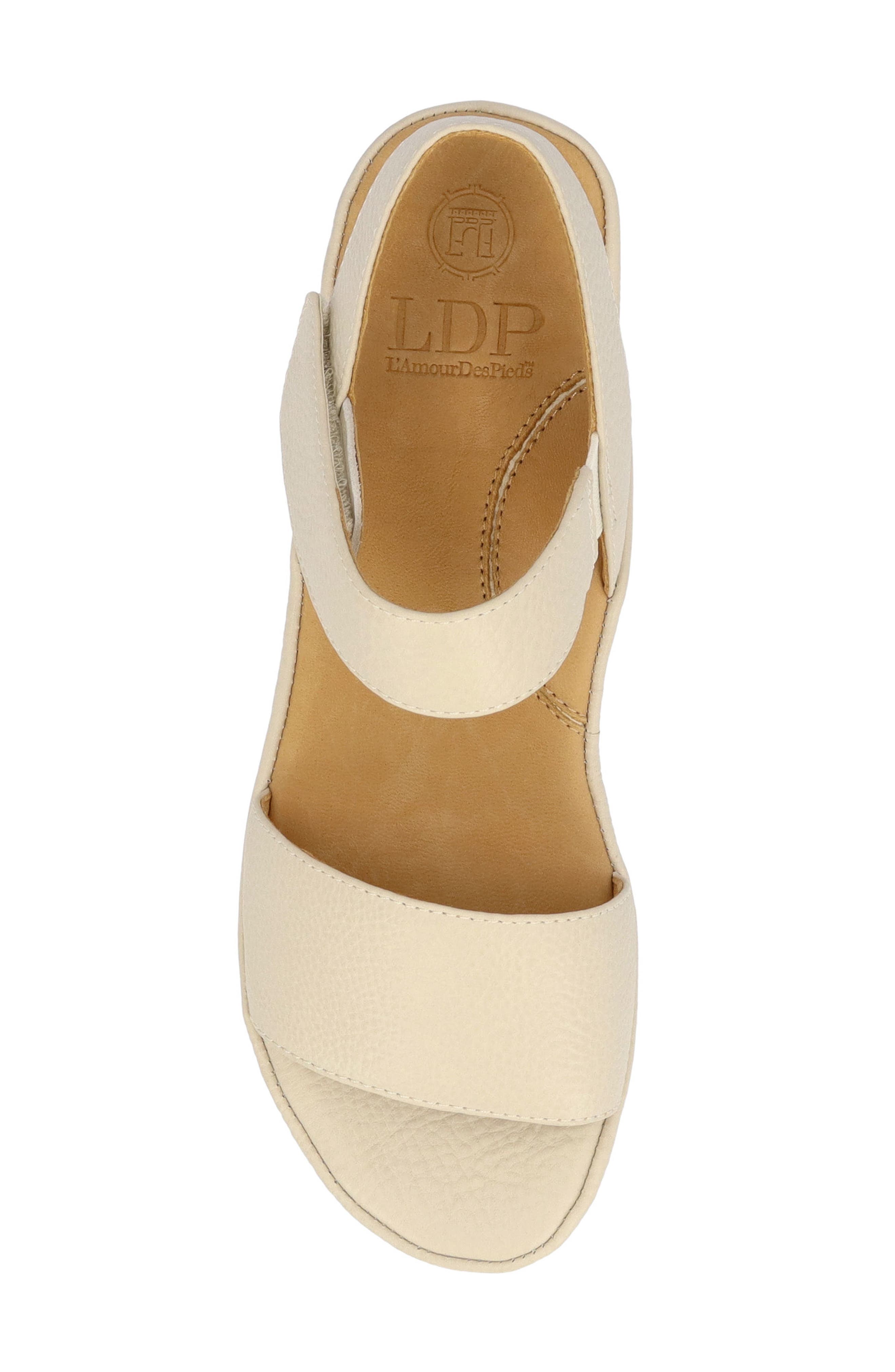 L'Amour des Pieds Abrilla Ankle Strap Sandal, Alternate, color, Cream