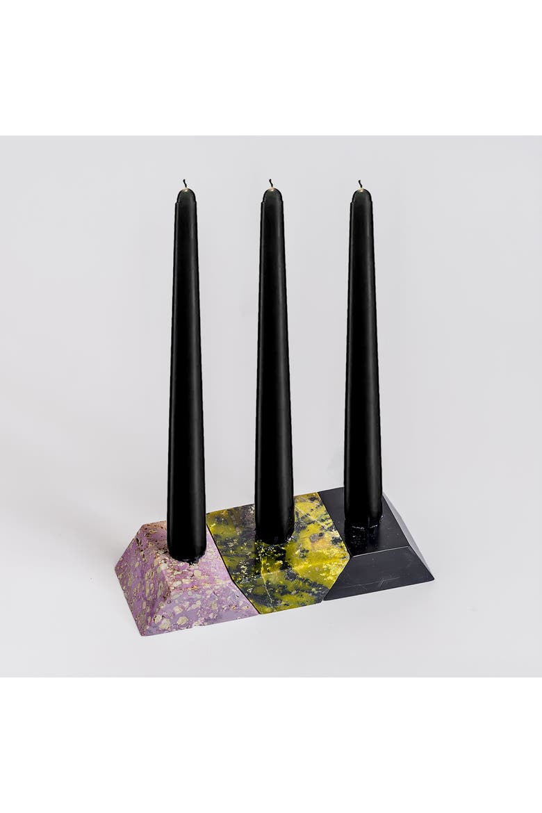 Triangle Gemstone Puzzle, Main, color, Lila Black