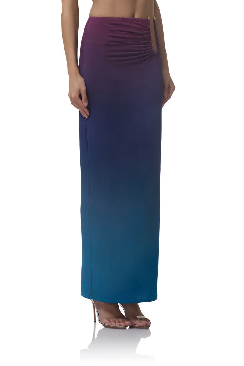 Aven Ombré Maxi Skirt, Alternate, color, MIDNIGHT OMBRE