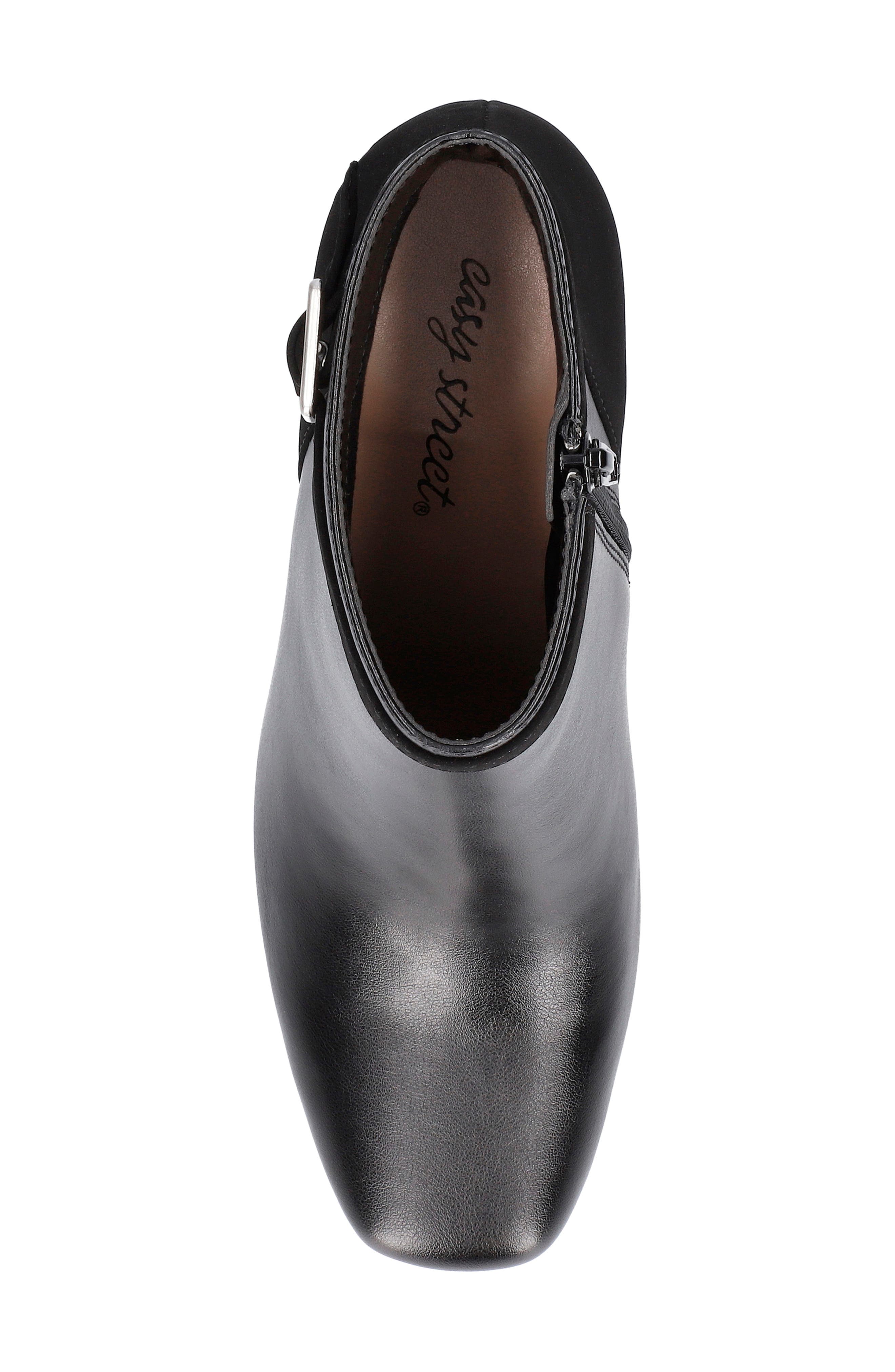 EASY STREET Winnipeg Block Heel Bootie, Alternate, color, Black/ Lamy