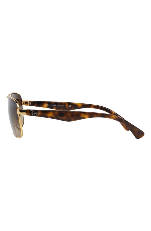 Ray Ban Ray-ban 59mm Pilot Sunglasses In Brown